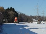 Rounding the curve on the south side of town